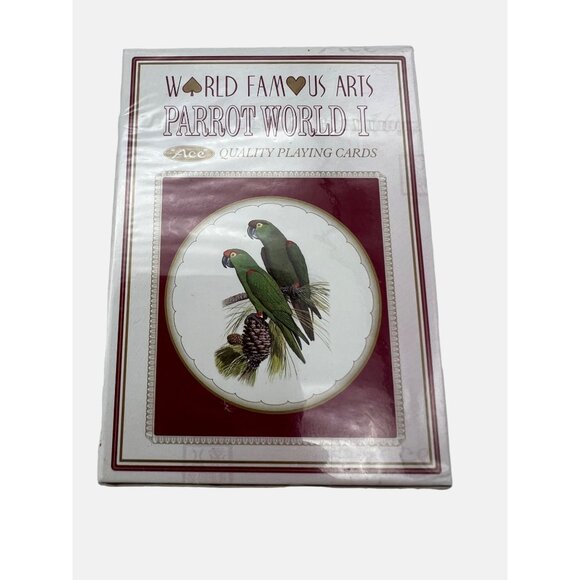 World Famous Arts Parrot World I & II Ace Quality Playing Cards 2 Sealed Decks - Picture 4 of 6